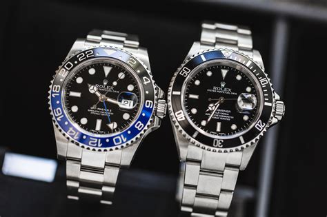 rolex submariner o gmt master ii|submariner batman.